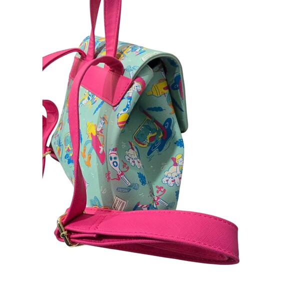 NWOT Disney Parks x Loungefly Toy Story Summer Pool Day Backpack - Picture 7 of 16